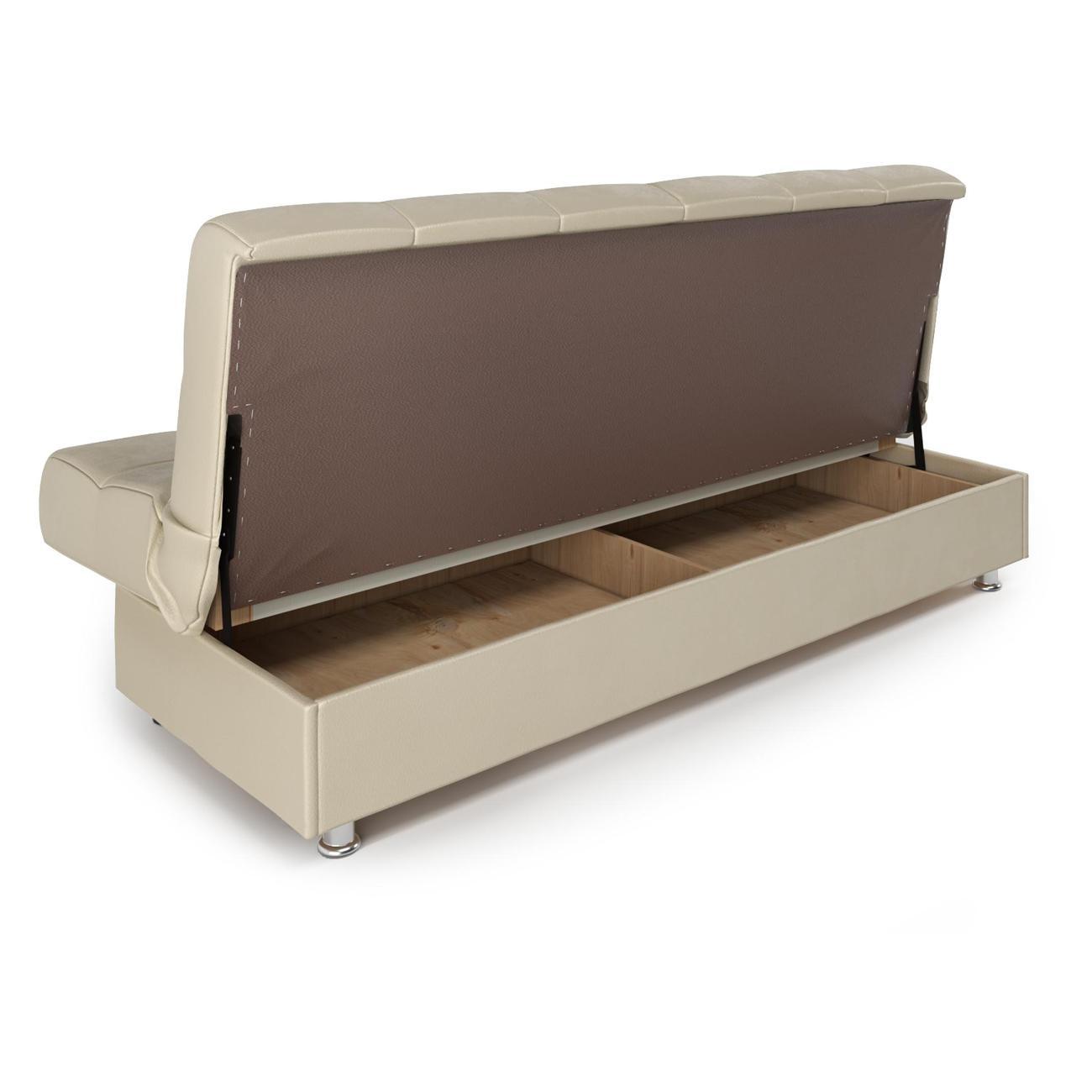 Диван Шарм-Дизайн книжка Гамма БП раскладной экокожа бежевый