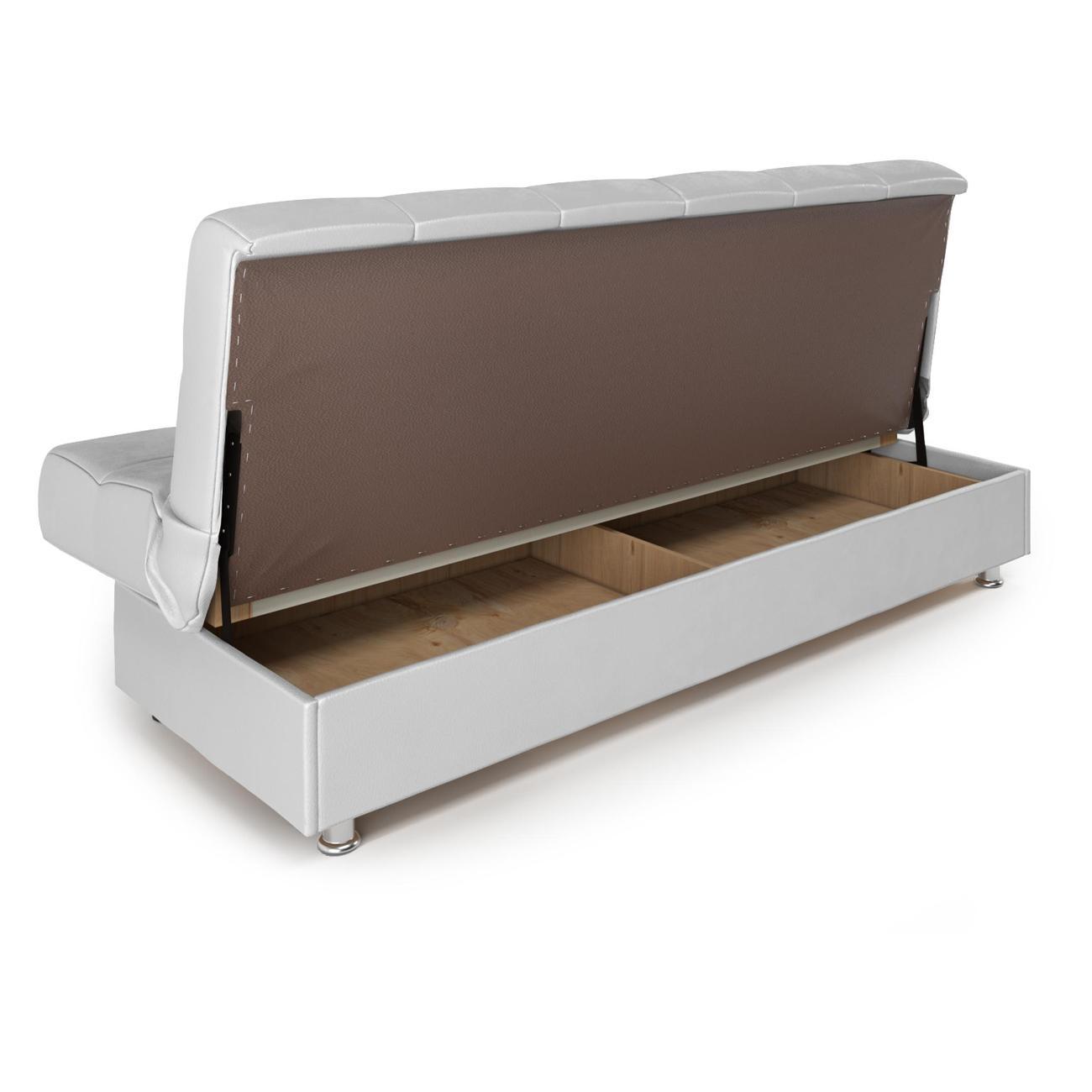 Диван Шарм-Дизайн книжка Гамма БП раскладной экокожа белый