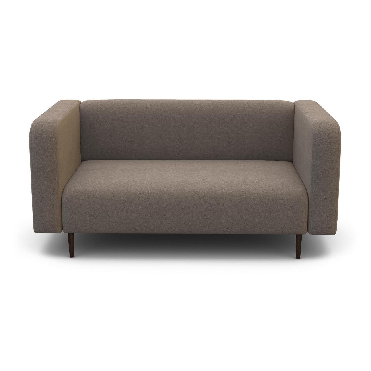 Диван Шарм-Дизайн офисный Акцент, прямой серый велюр