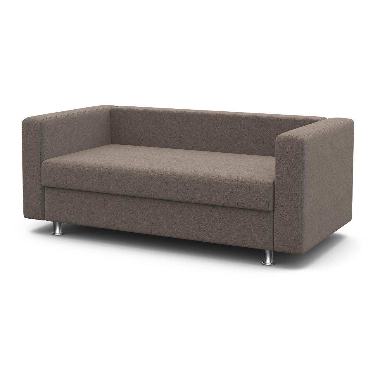 Диван Шарм-Дизайн офисный Бит, прямой серый велюр