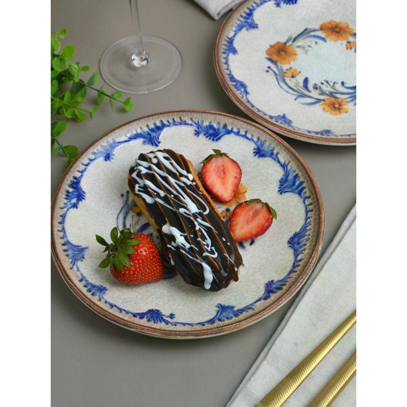 Тарелка BONNA Retro Flora 21 см, 2 шт.