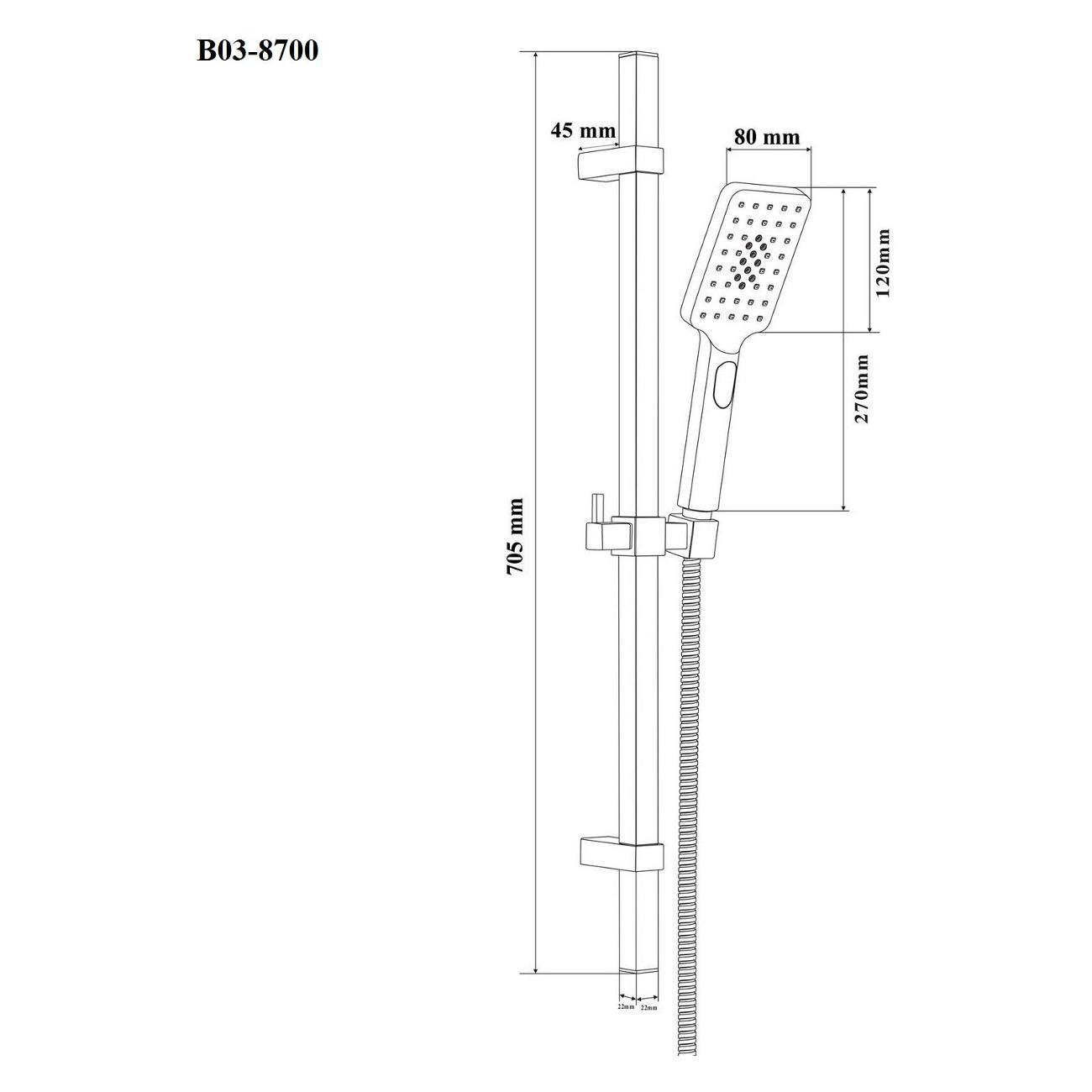 Душевая система BOND B03-8700