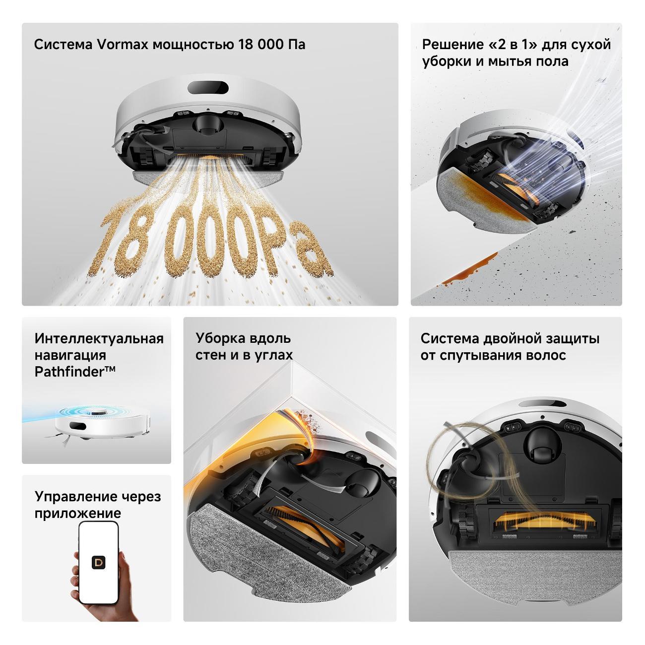 Робот-пылесос Dreame F20 White