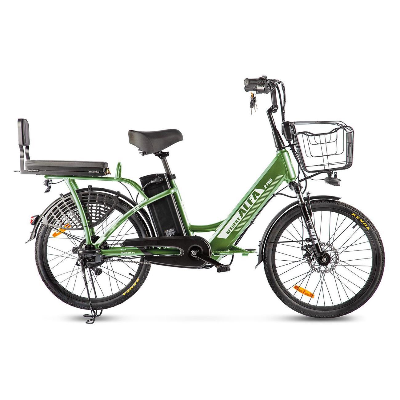 Электровелосипед Gelbert ALFA 2 PRO Green