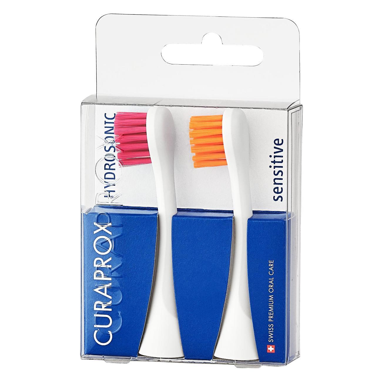 Насадка для электрической зубной щетки Curaprox Sensitive Magenta Orange