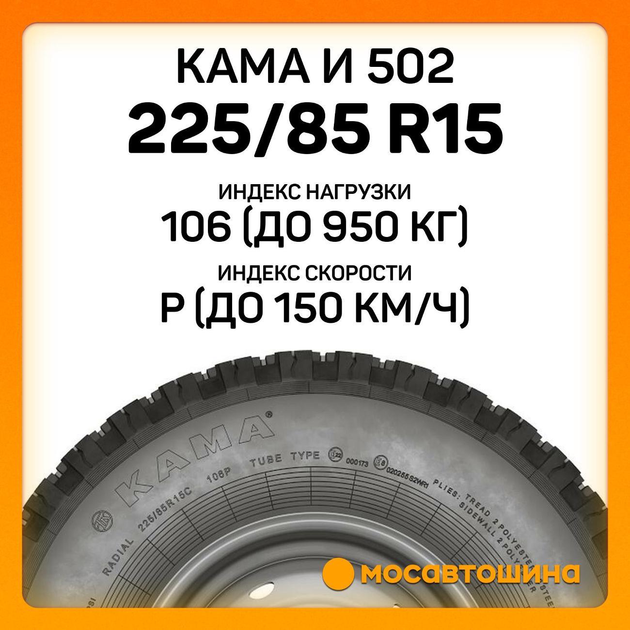 Шина автомобильная Кама И 502 225/85 R15C 106P