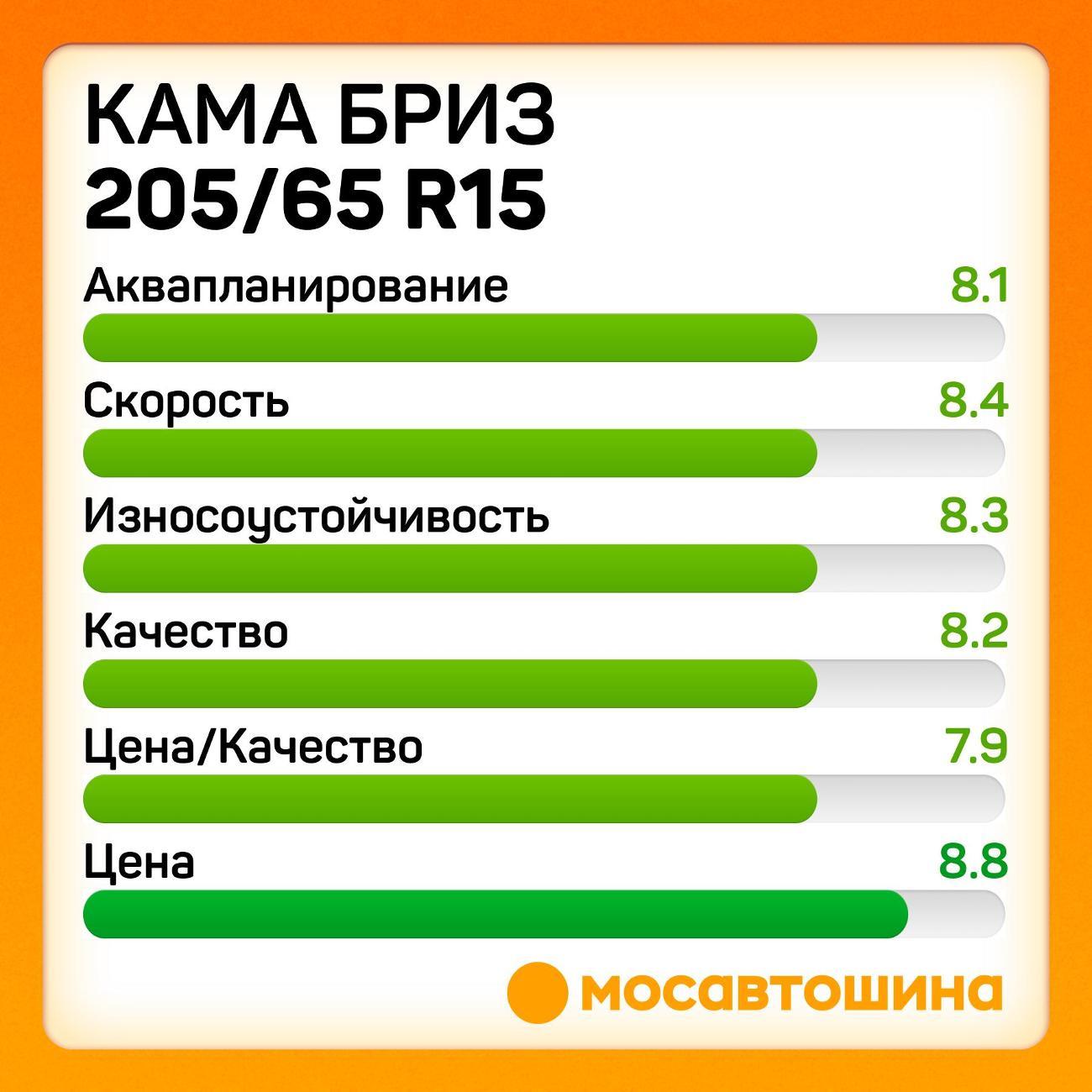 Шина автомобильная Кама Бриз (НК-132) 205/65 R15 94T