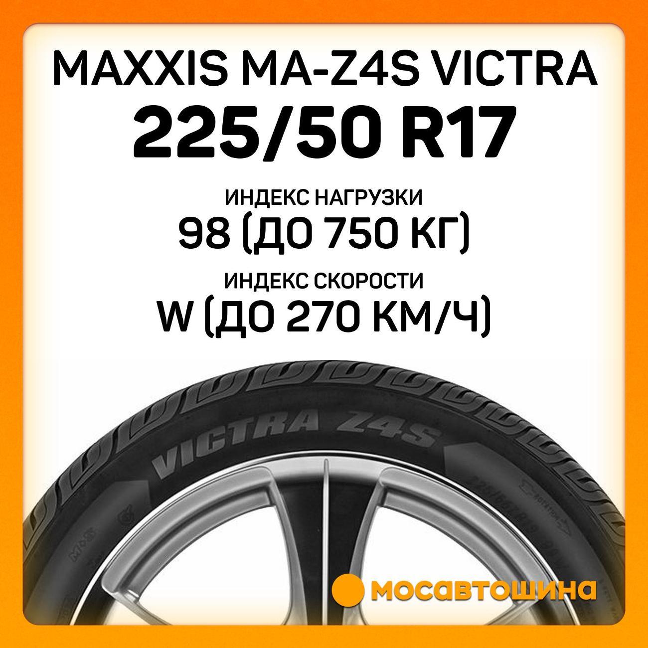 Шина автомобильная Maxxis MA-Z4S Victra 225/50 R17 98W XL
