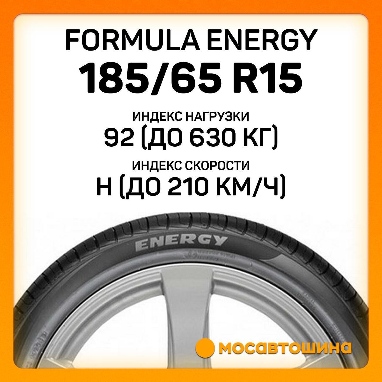 Шина автомобильная Formula Energy 185/65 R15 92H XL