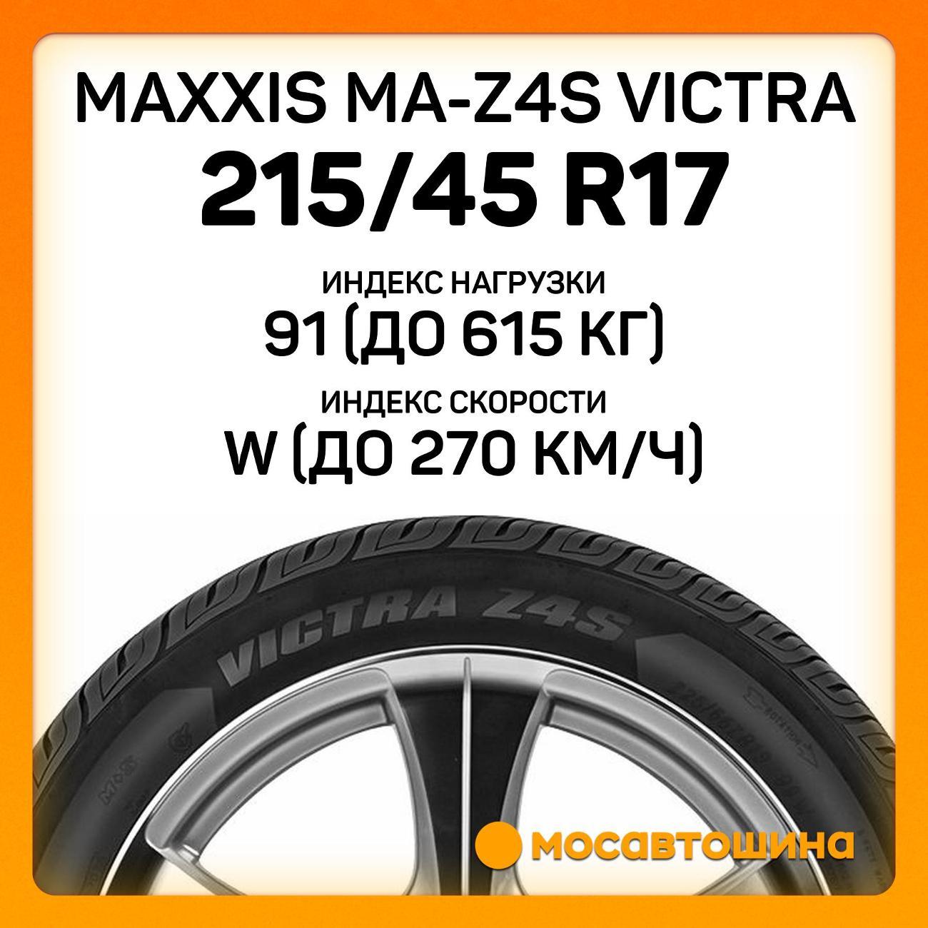 Шина автомобильная Maxxis MA-Z4S Victra 215/45 R17 91W XL