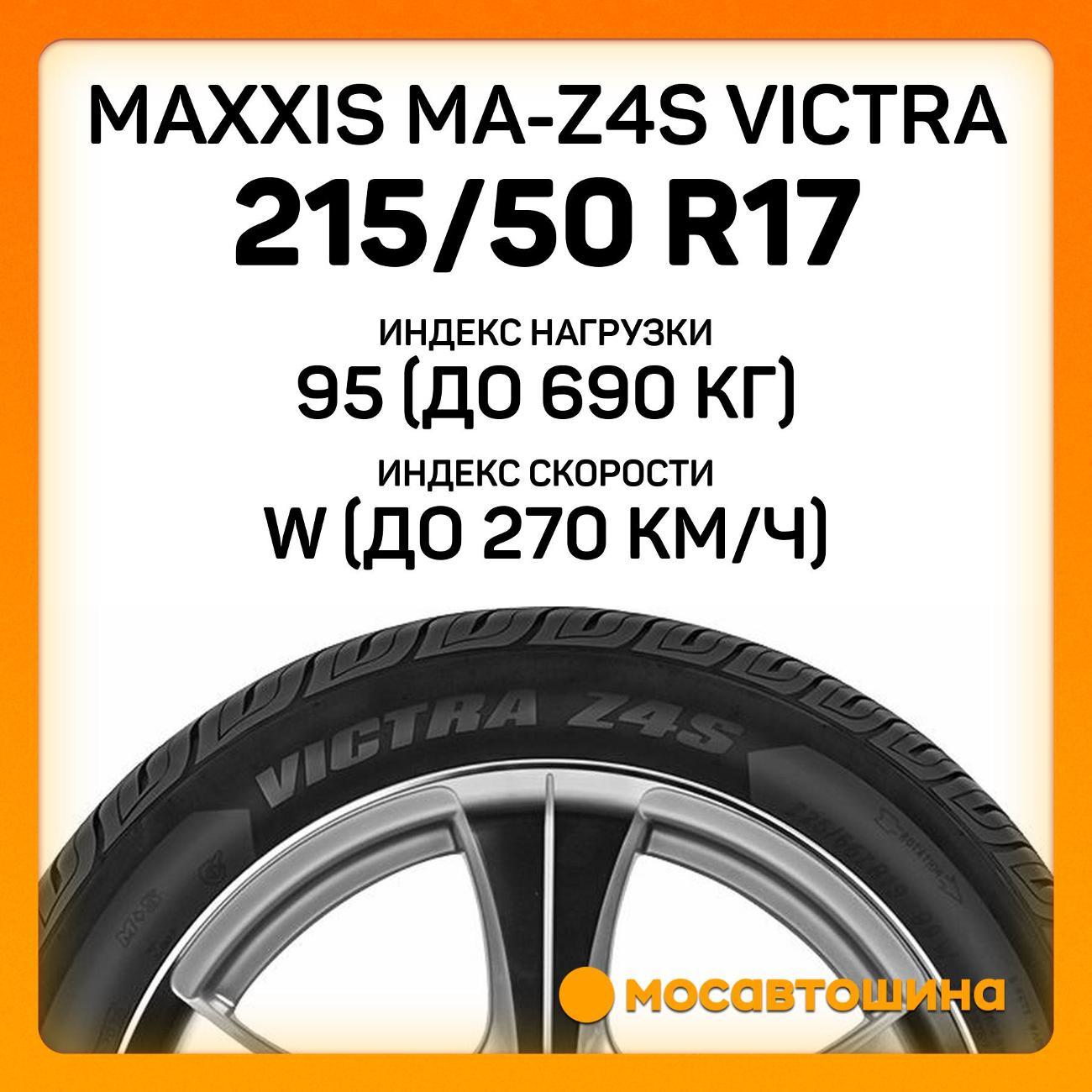 Шина автомобильная Maxxis MA-Z4S Victra 215/50 R17 95W XL