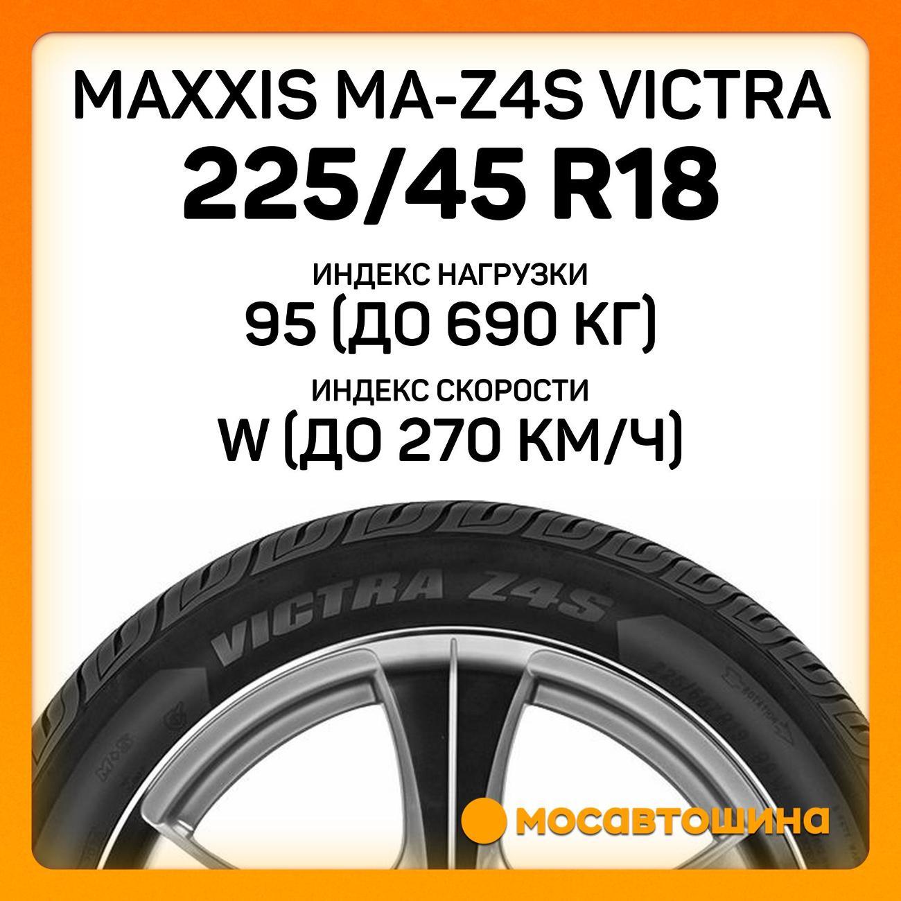 Шина автомобильная Maxxis MA-Z4S Victra 225/45 R18 95W XL
