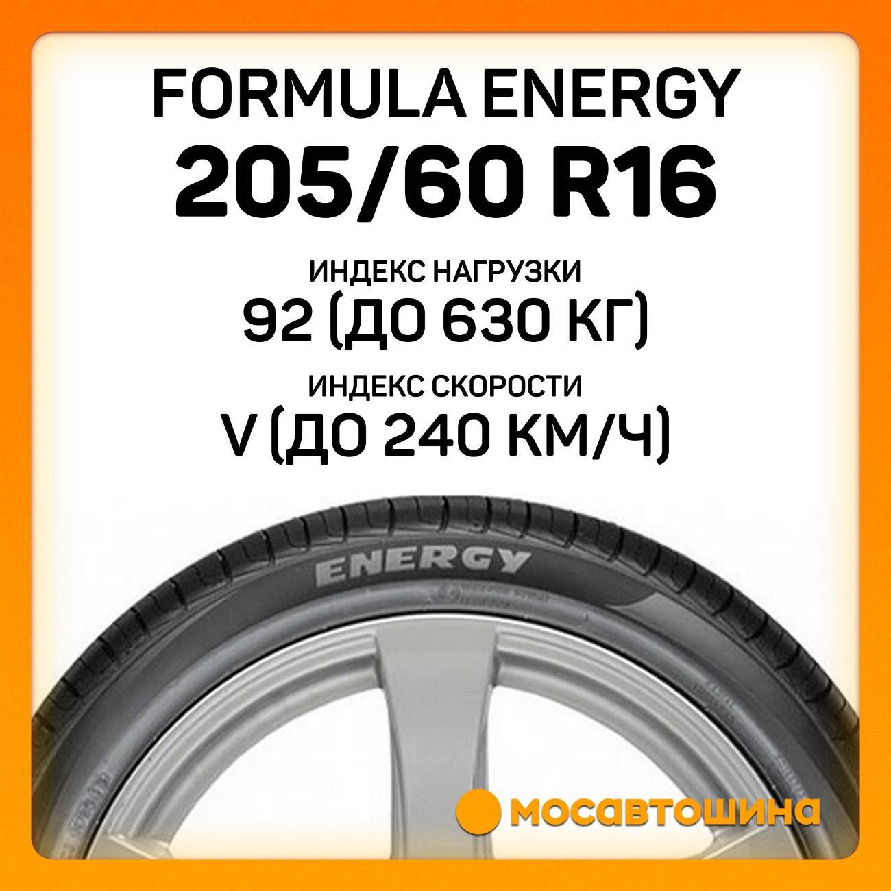 Шина автомобильная Formula Energy 205/60 R16 92V