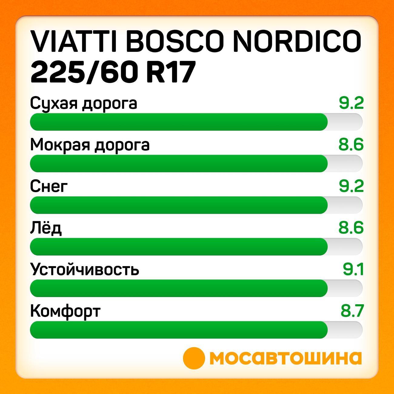 Шина автомобильная Viatti Bosco Nordico 225/60 R17 99T