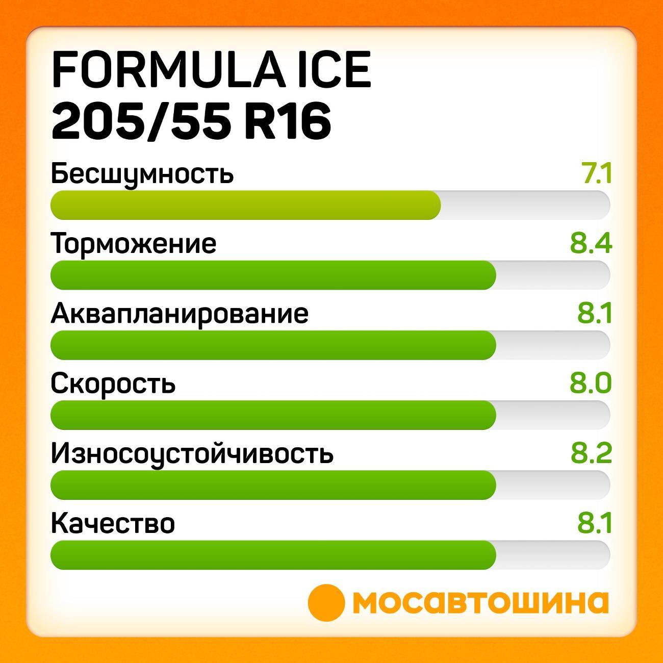 Шина автомобильная Formula Ice 205/55 R16 91T