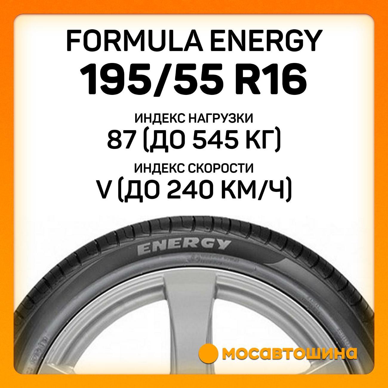 Шина автомобильная Formula Energy 195/55 R16 87V