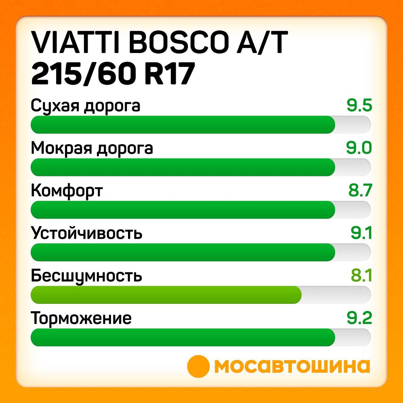 Шина автомобильная Viatti Bosco A/T 215/60 R17 96H