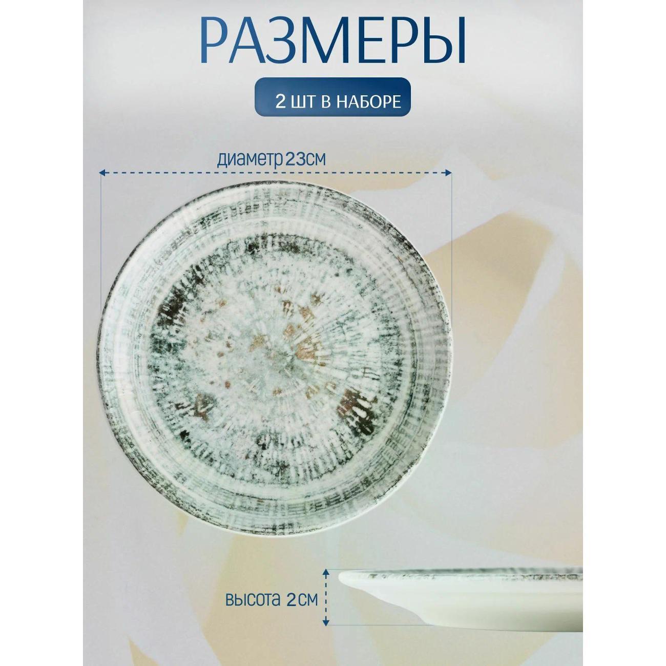 Тарелка BONNA Odette 23 см, 2 шт.