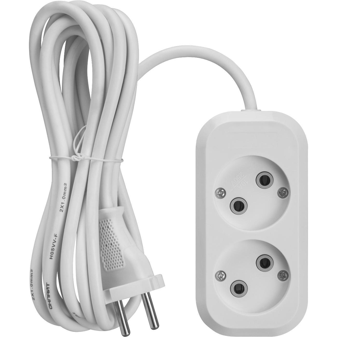 Удлинитель Онлайт 90 503 OPE-S-02-200-X-2x1