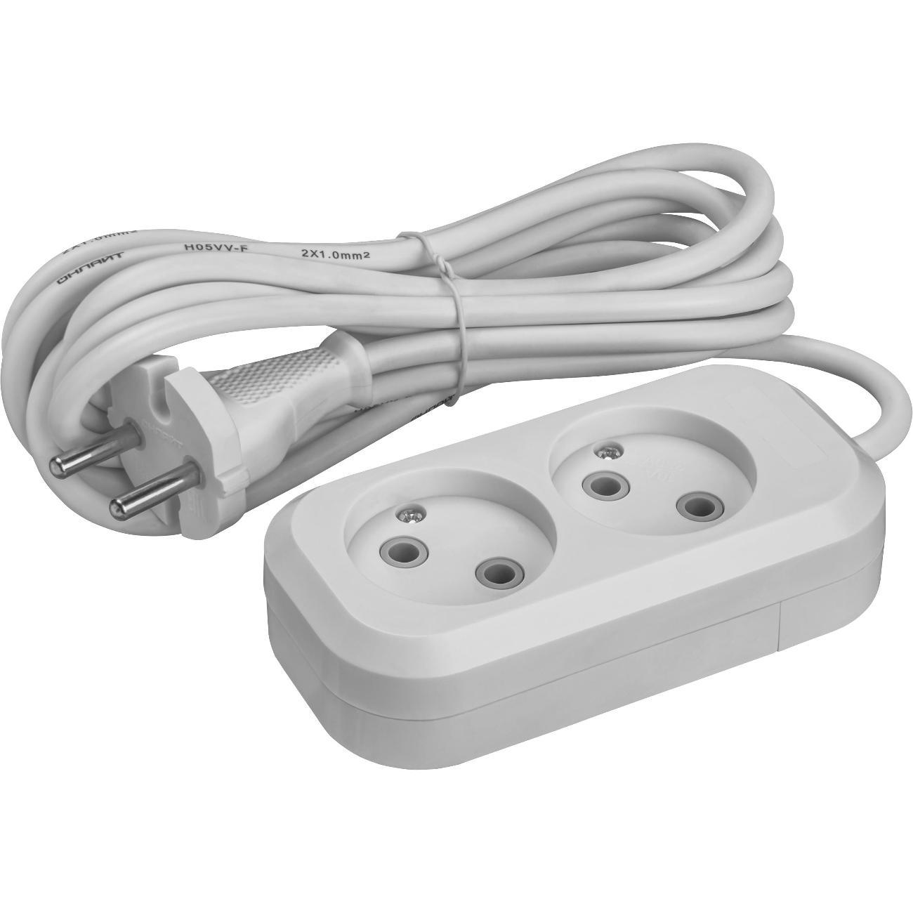 Удлинитель Онлайт 90 503 OPE-S-02-200-X-2x1