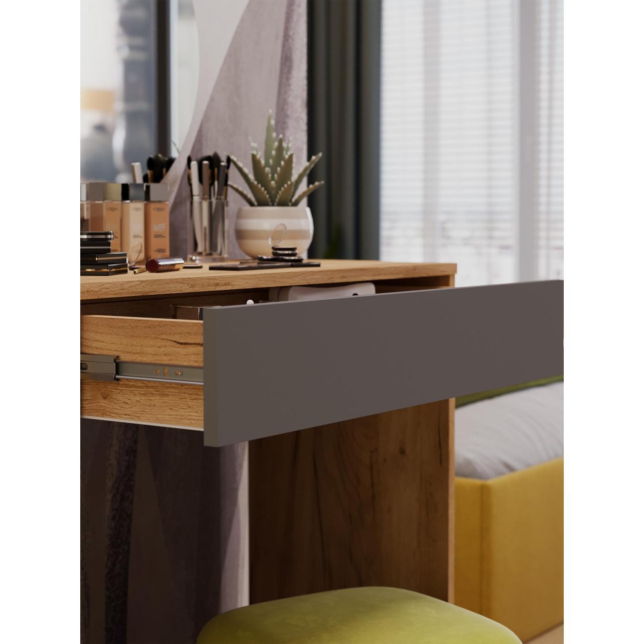 Столик туалетный Трия Туалетный столик "Голден", золотой/серый