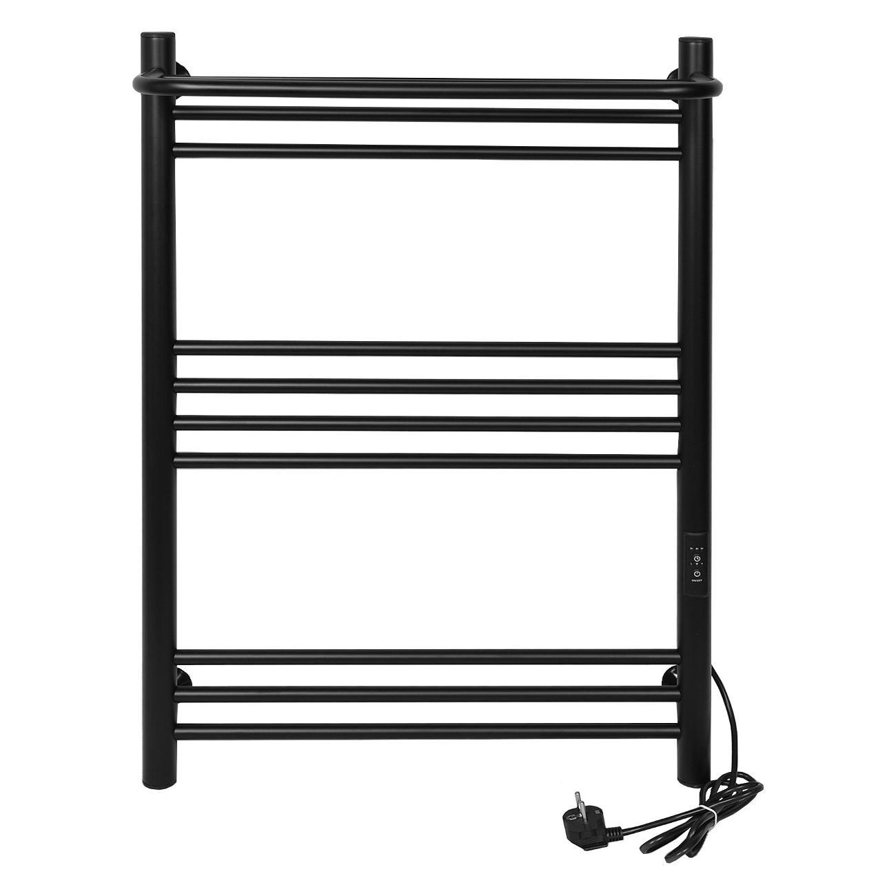 Полотенцесушитель электрический Тера Богема с полкой эл. 500х800 (диммер, черный)