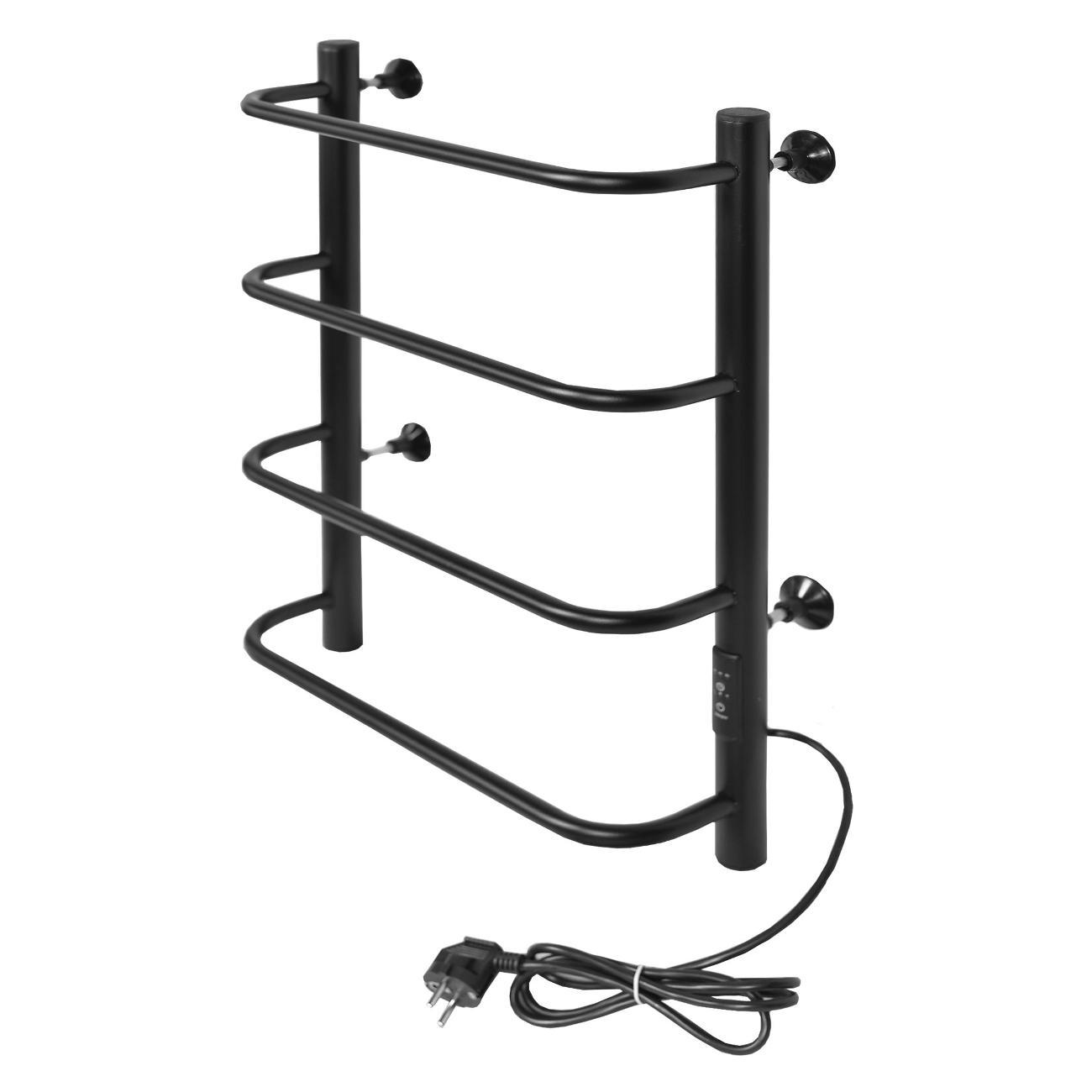 Полотенцесушитель электрический Тера Мост эл. 400х600 (диммер, черный)