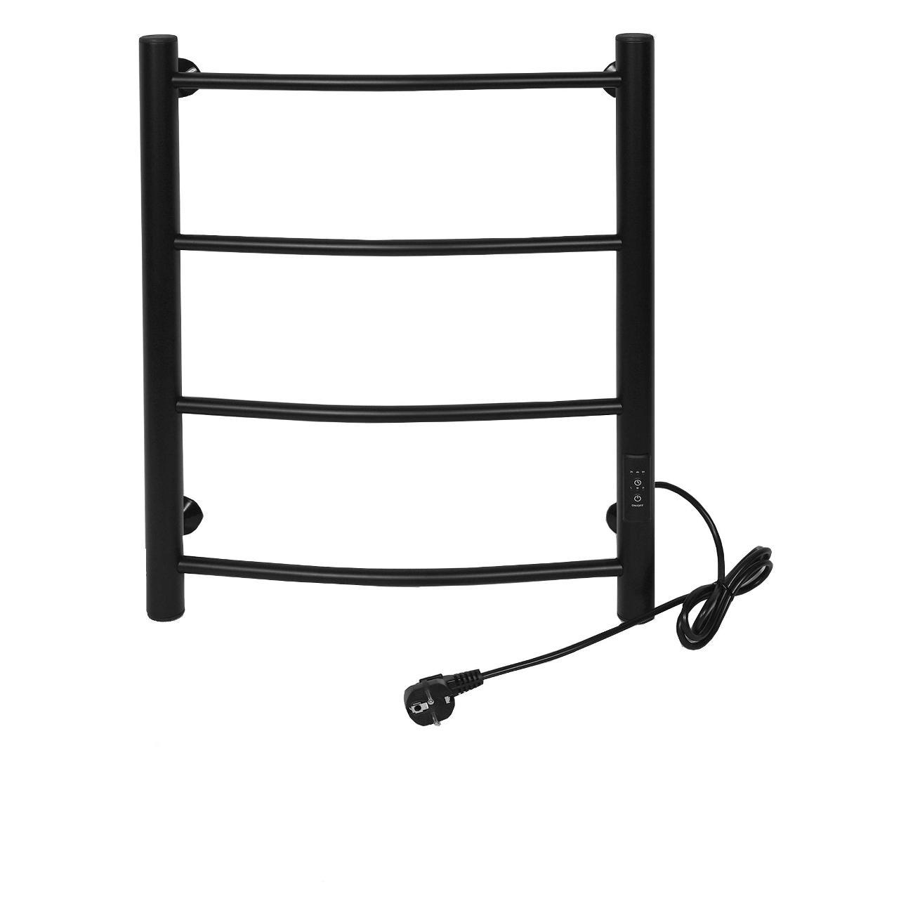 Полотенцесушитель электрический Тера Ребро эл. 400х600 (диммер, черный)