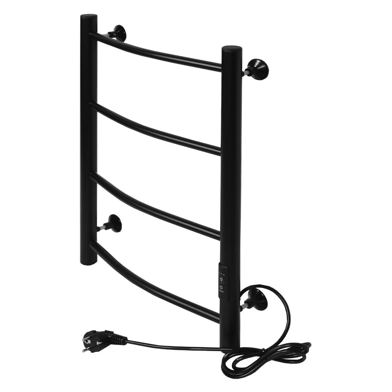 Полотенцесушитель электрический Тера Ребро эл. 400х600 (диммер, черный)