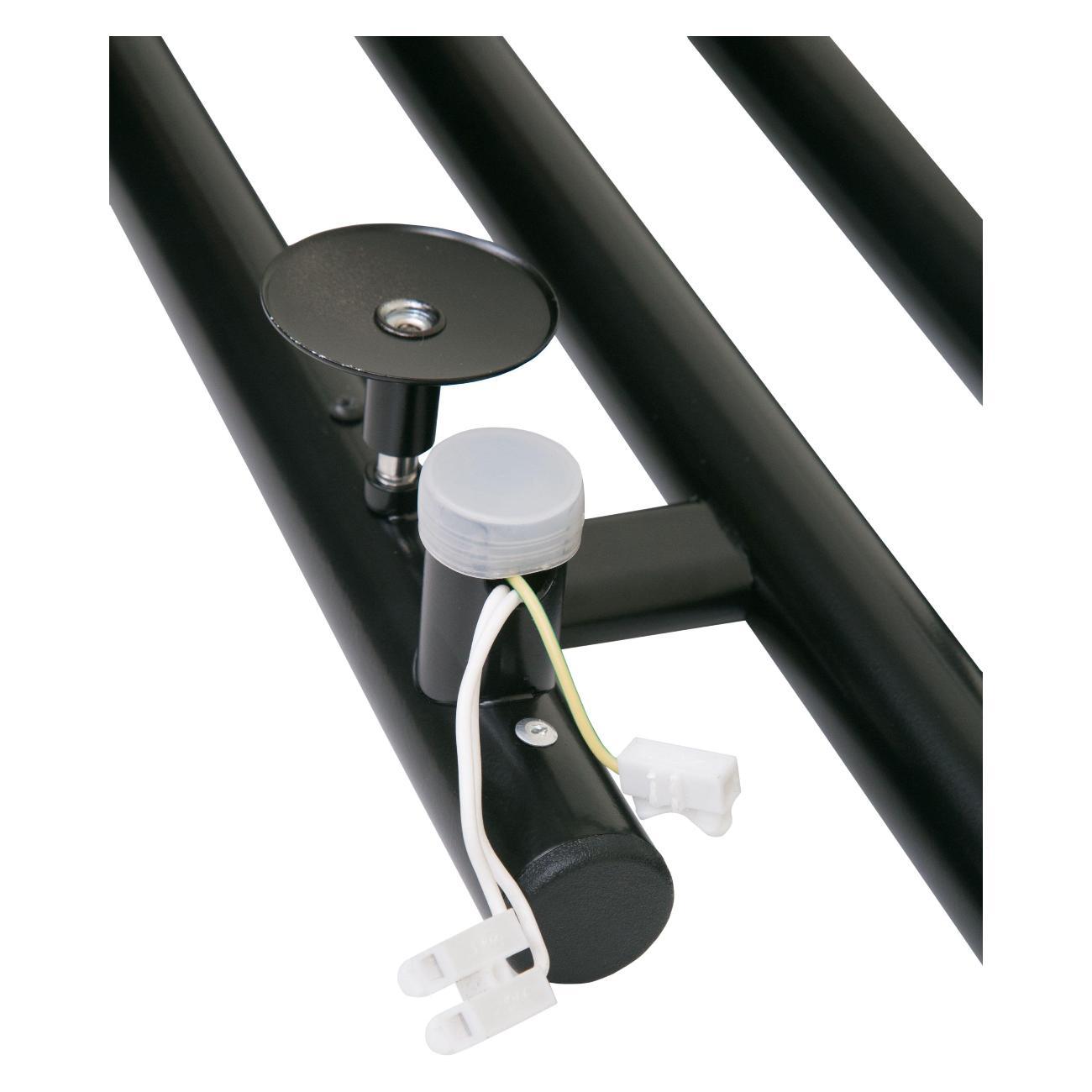 Полотенцесушитель электрический Тера Гротекс 160х1160 (диммер, унив., скр. прав.,черный)