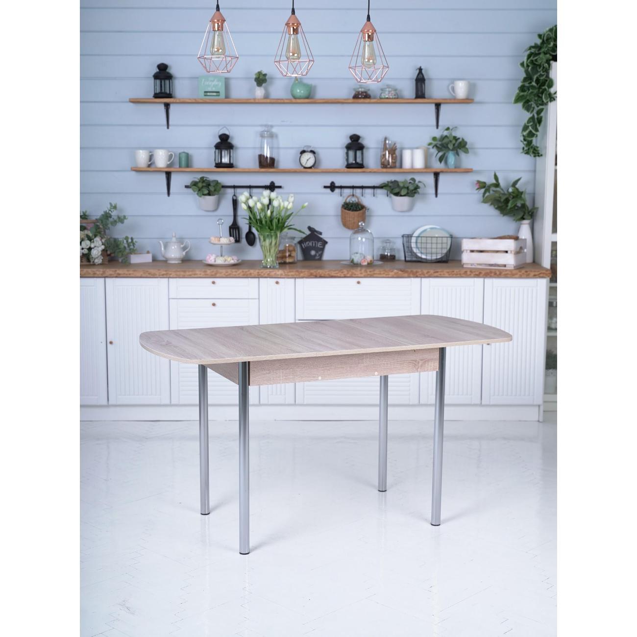 Стол обеденный Frenesie раздвижной Джаз, дуб сонома, 110/150х70х77 см.