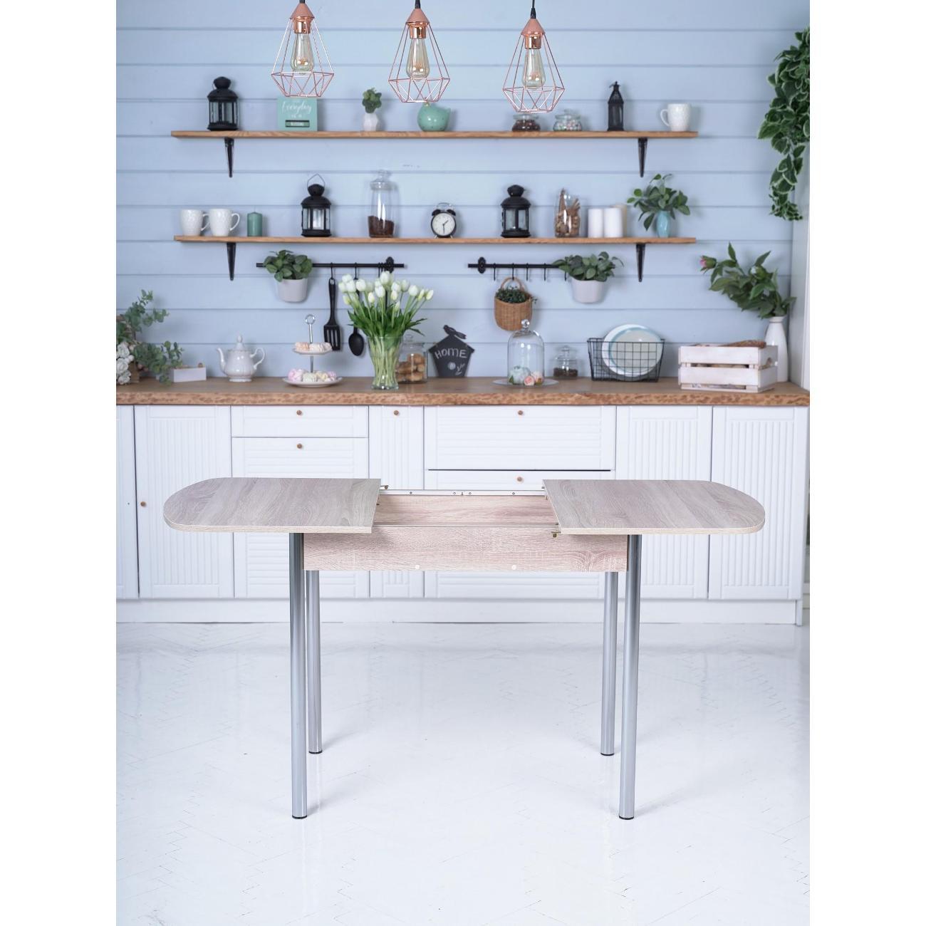 Стол обеденный Frenesie раздвижной Джаз, дуб сонома, 110/150х70х77 см.