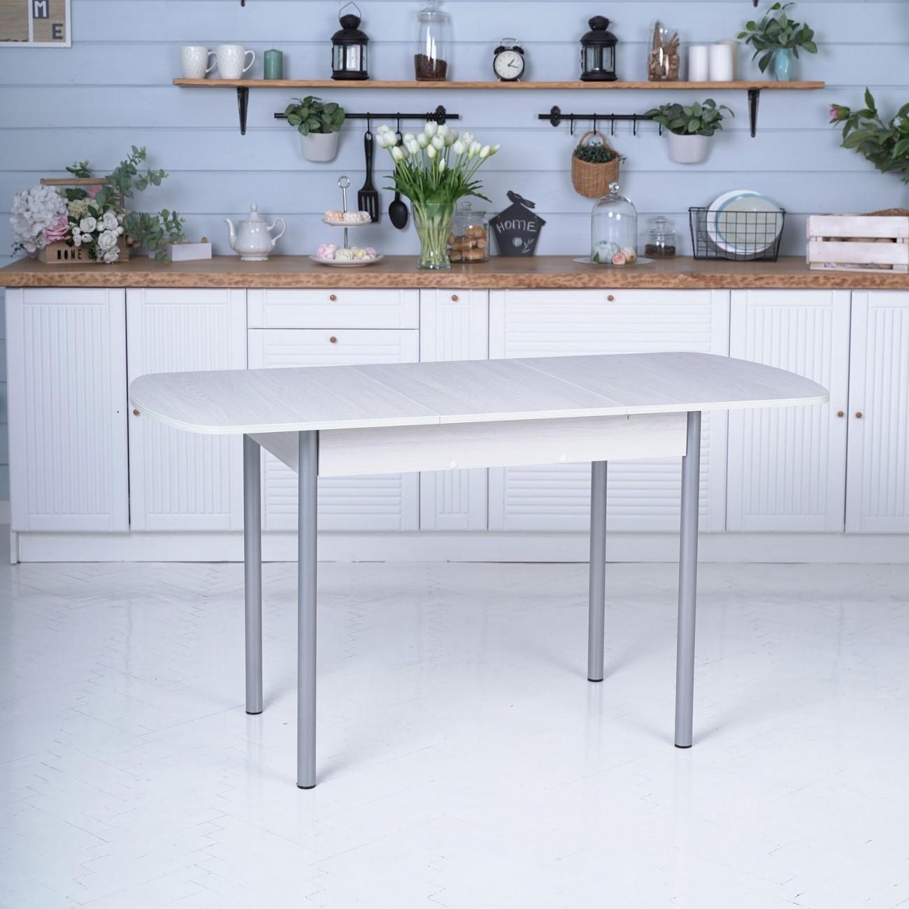 Стол обеденный Frenesie раздвижной Джаз, ясень анкор светлый, 110/150х70х77 см.