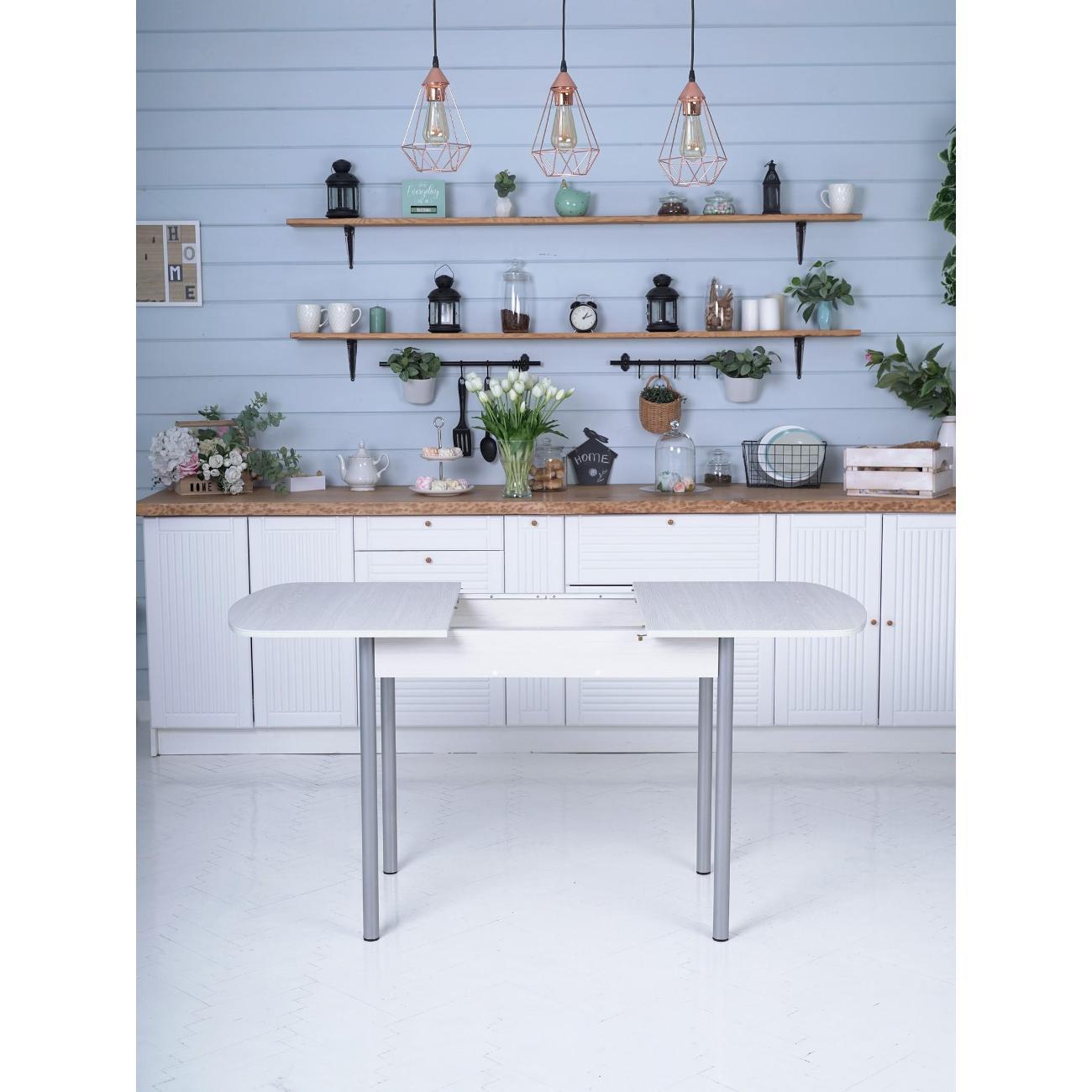 Стол обеденный Frenesie раздвижной Джаз, ясень анкор светлый, 110/150х70х77 см.