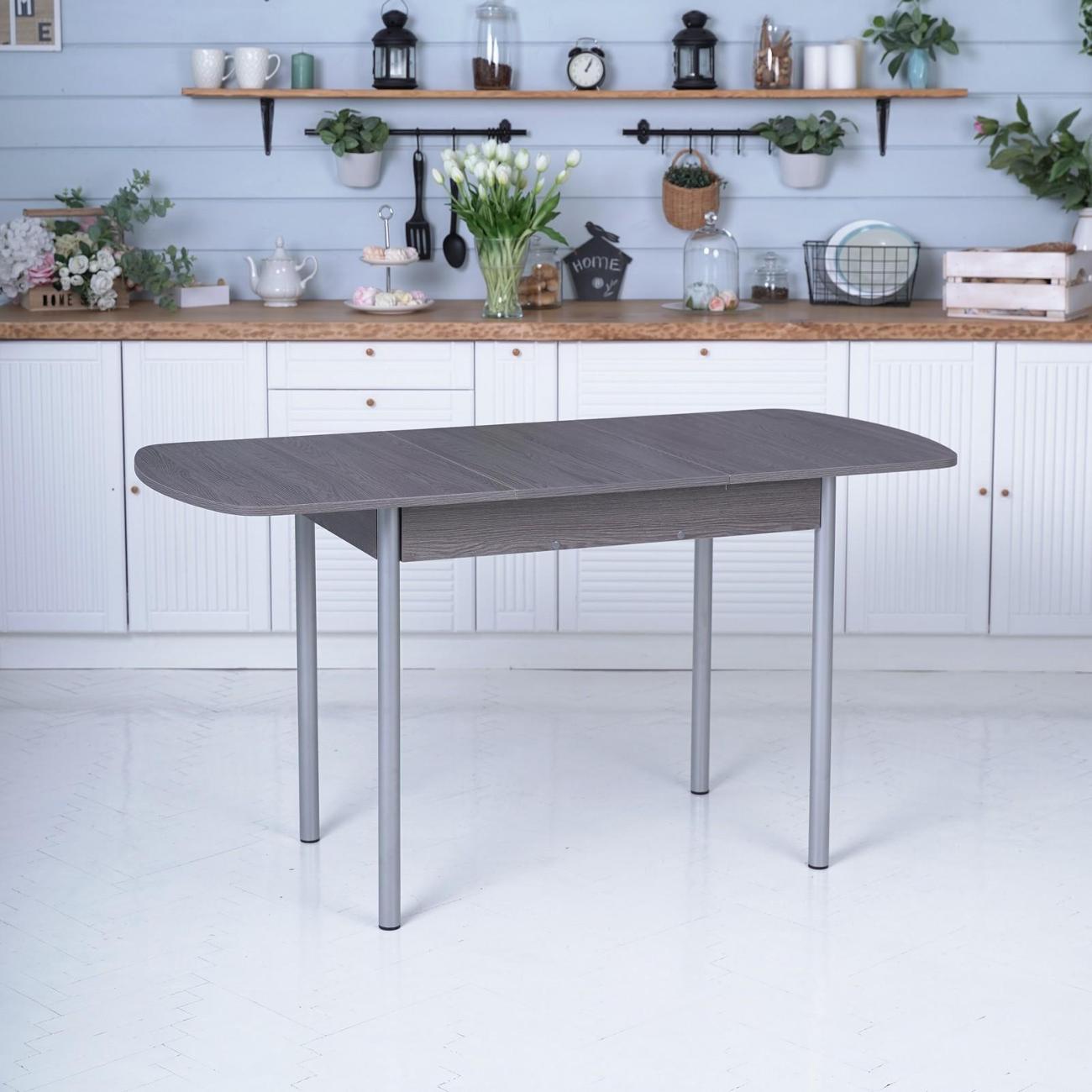 Стол обеденный Frenesie раздвижной Джаз, ясень анкор тёмный, 110/150х70х77 см.