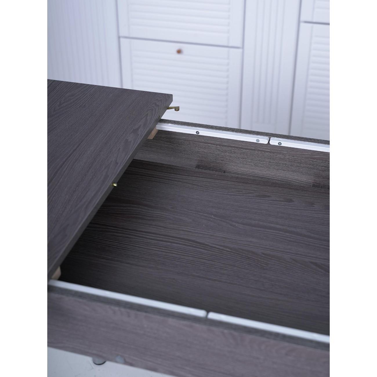 Стол обеденный Frenesie раздвижной Джаз, ясень анкор тёмный, 110/150х70х77 см.