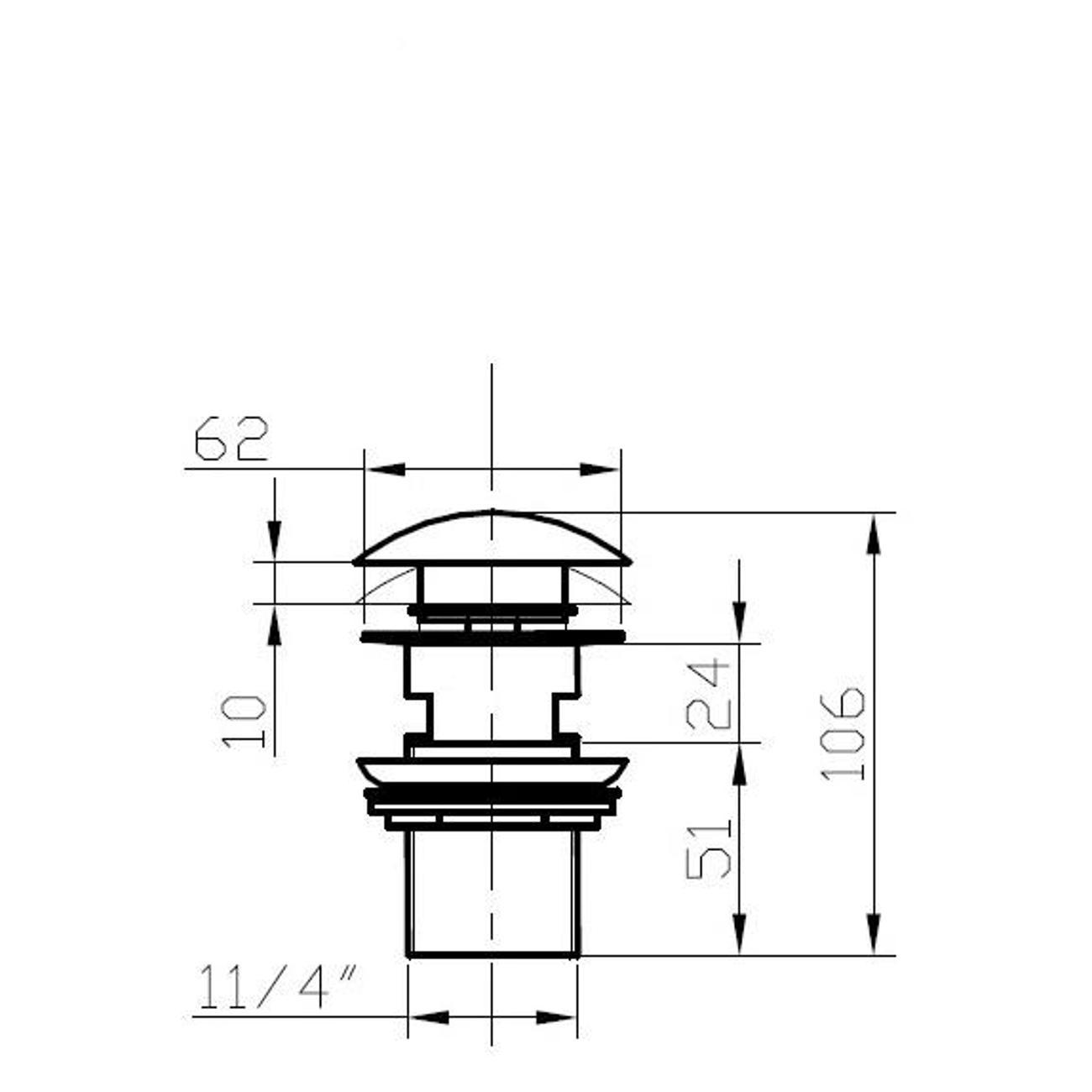 Донный клапан Bronze de Luxe 21971BR