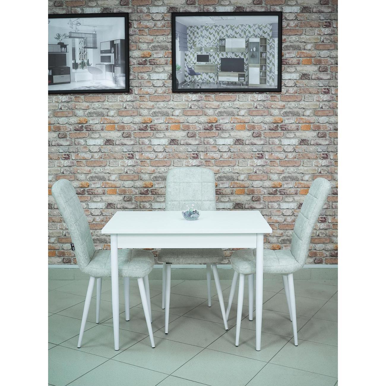 Стол обеденный Frenesie Темп, белый, 95х64x75 см.