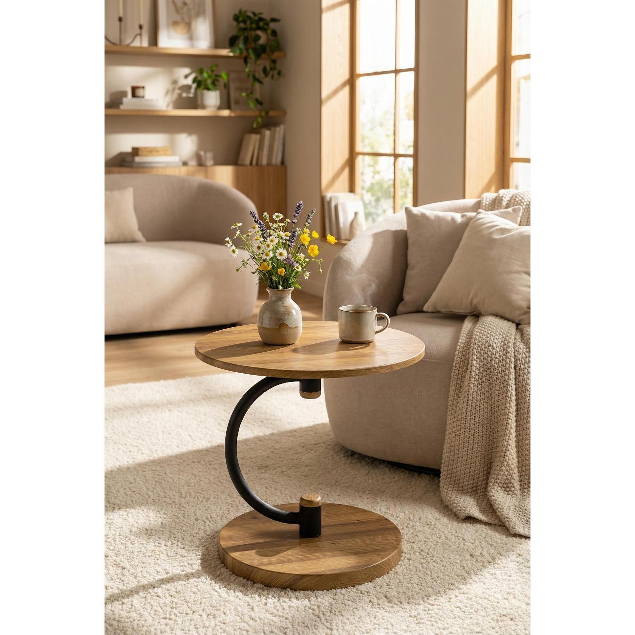 Стол журнальный Мебелик Дуэт 13 коричневый