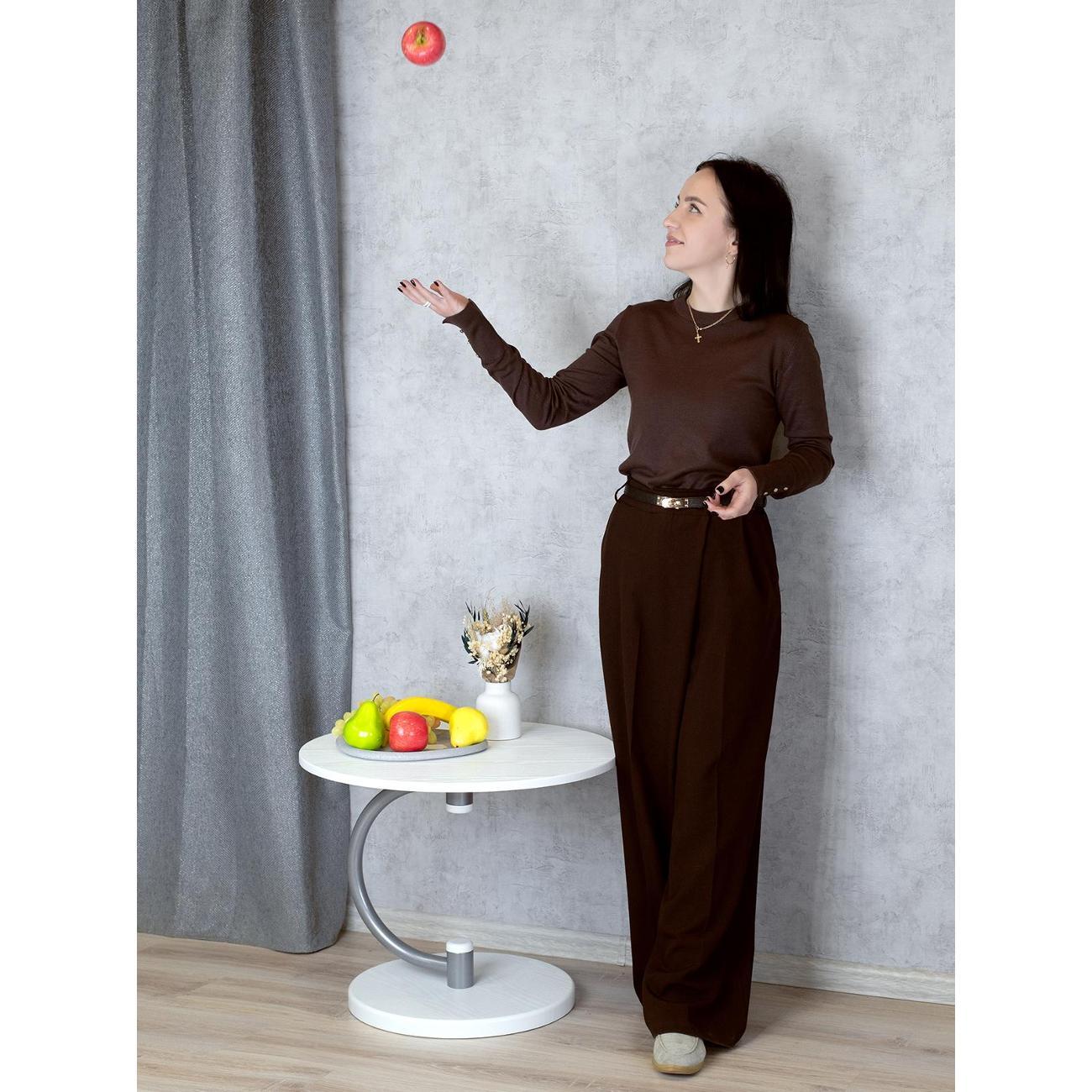 Стол журнальный Мебелик Дуэт 13 белый