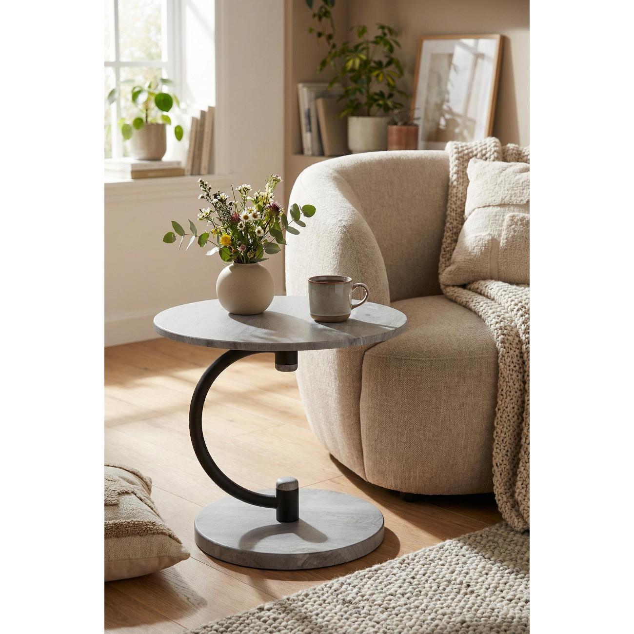 Стол журнальный Мебелик Дуэт 13 серый