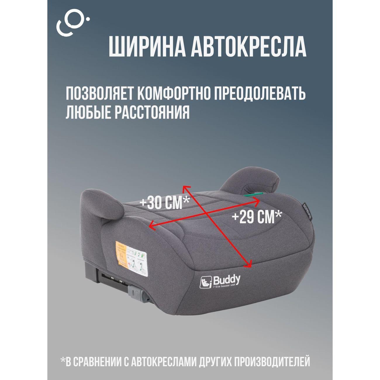 Автокресло-бустер SoonSung Buddy серый