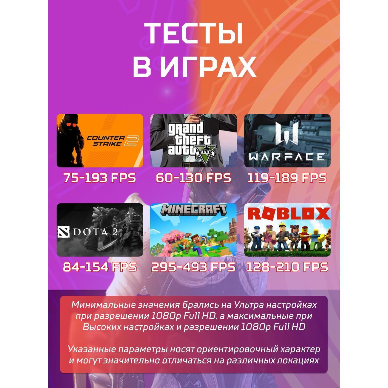 Настольный компьютер БиГ! Комп Black Dragon 1650 - W11 70v279.2s