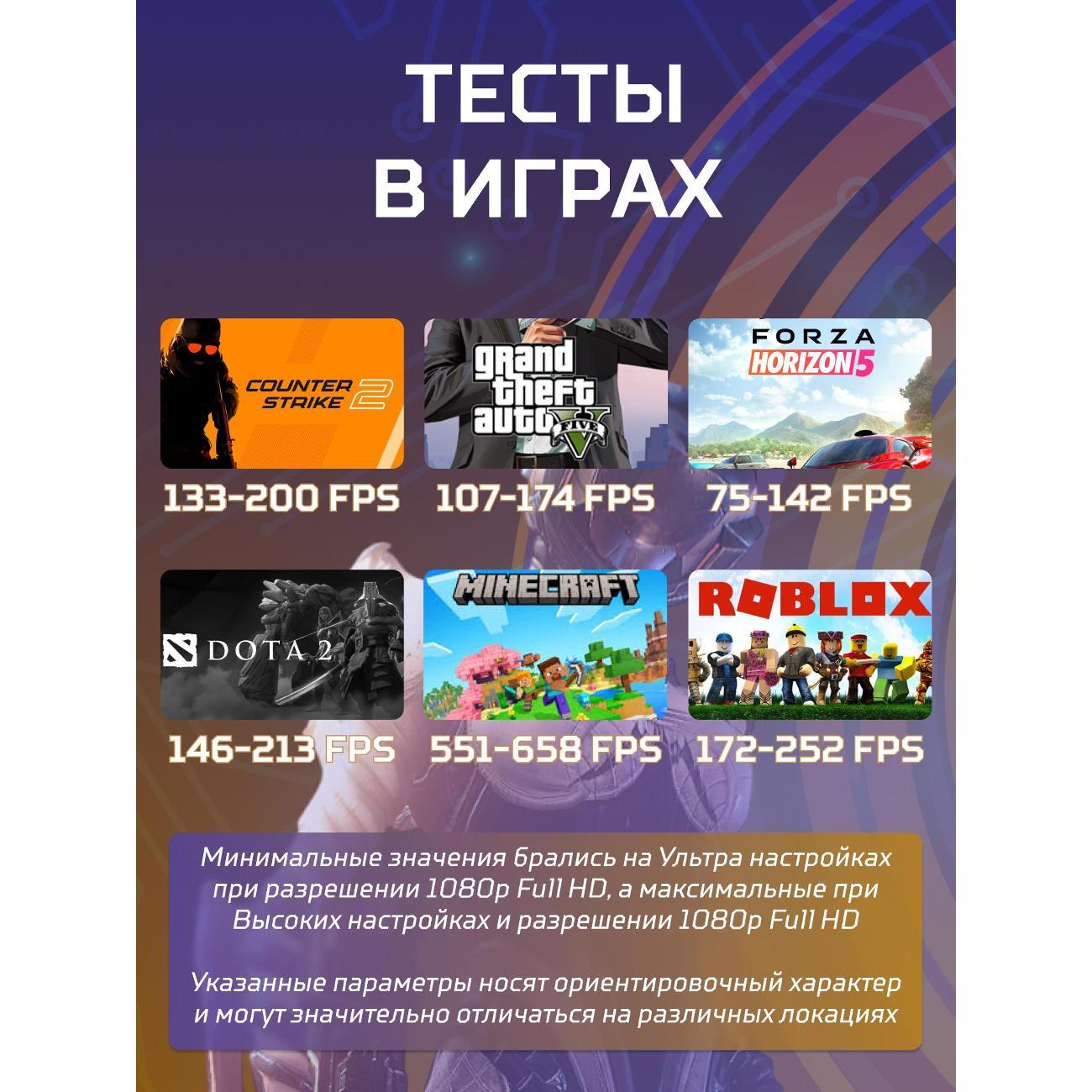 Настольный компьютер БиГ! Комп Black Dragon 2060 - W10 70v279.2p