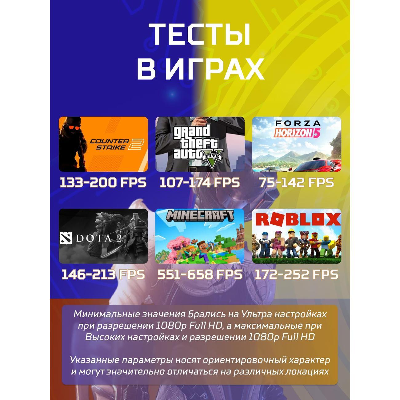 Настольный компьютер БиГ! Комп Black Dragon 2060 - W11 70v279.2p