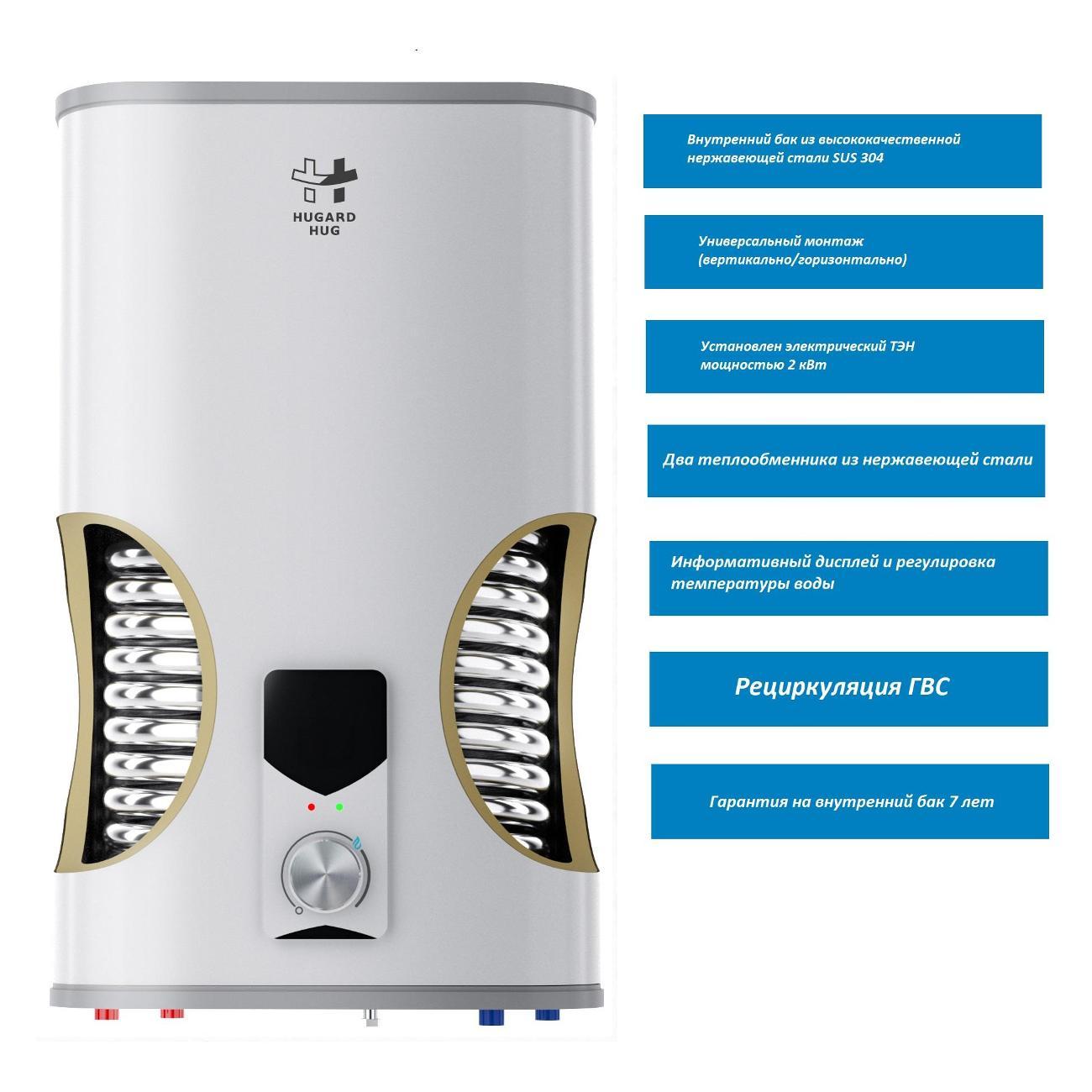 Водонагреватель косвенного нагрева Hugard Hug IFH 100