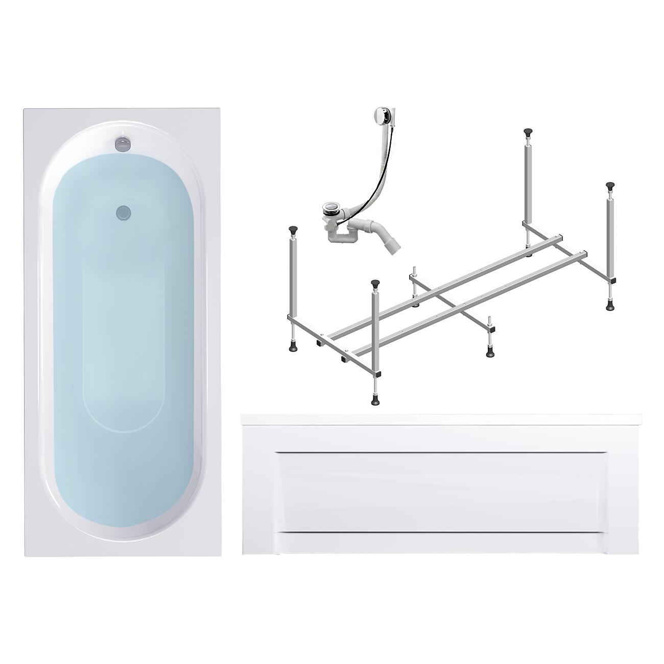 Ванна Timo Акриловая ROHA 140*70 с переливом полуавтомат на