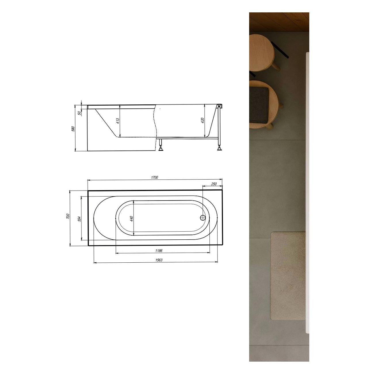 Ванна Timo Гидромассажная акриловая 6 и 3 джет с хромолампой