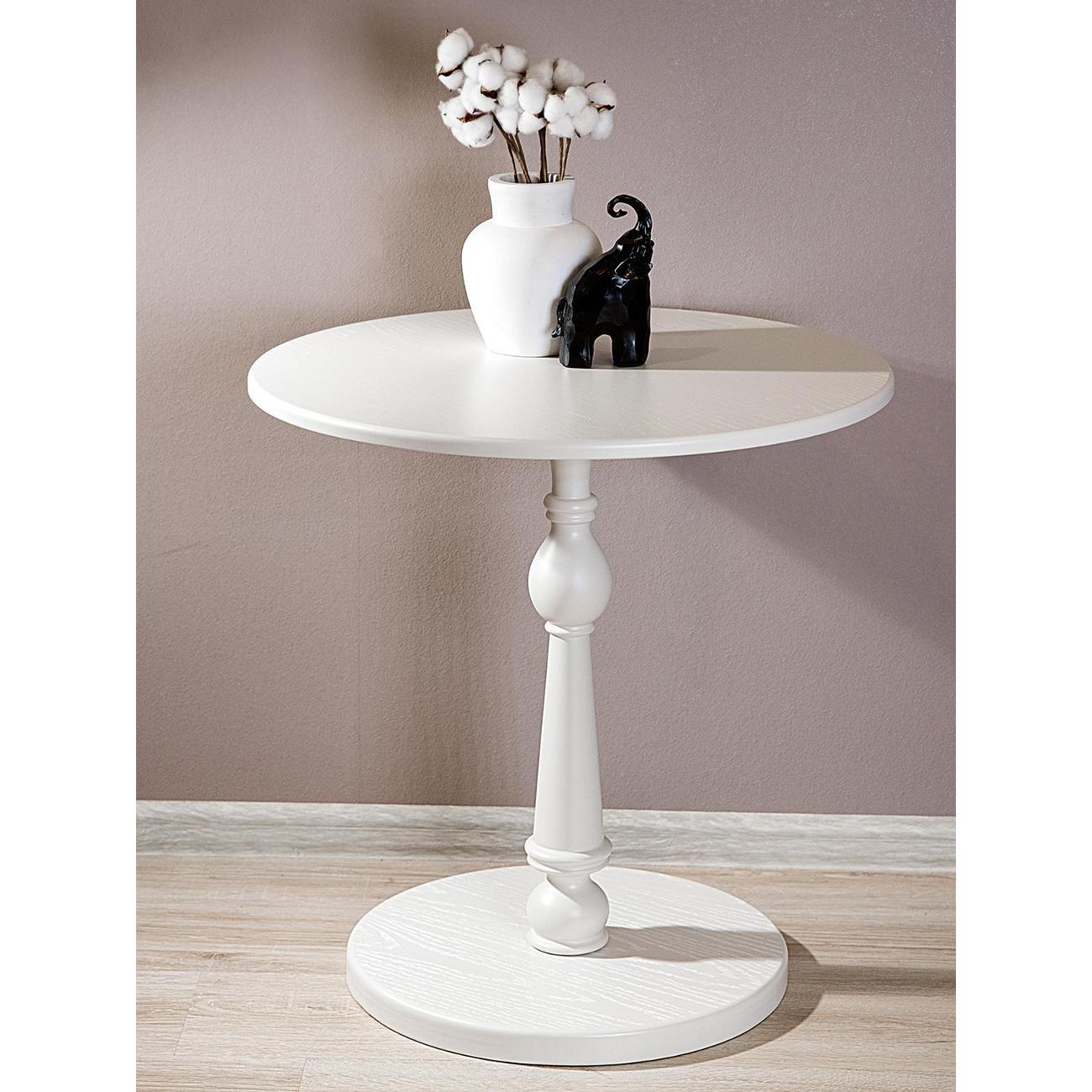 Стол журнальный Мебелик Рио 5 белый