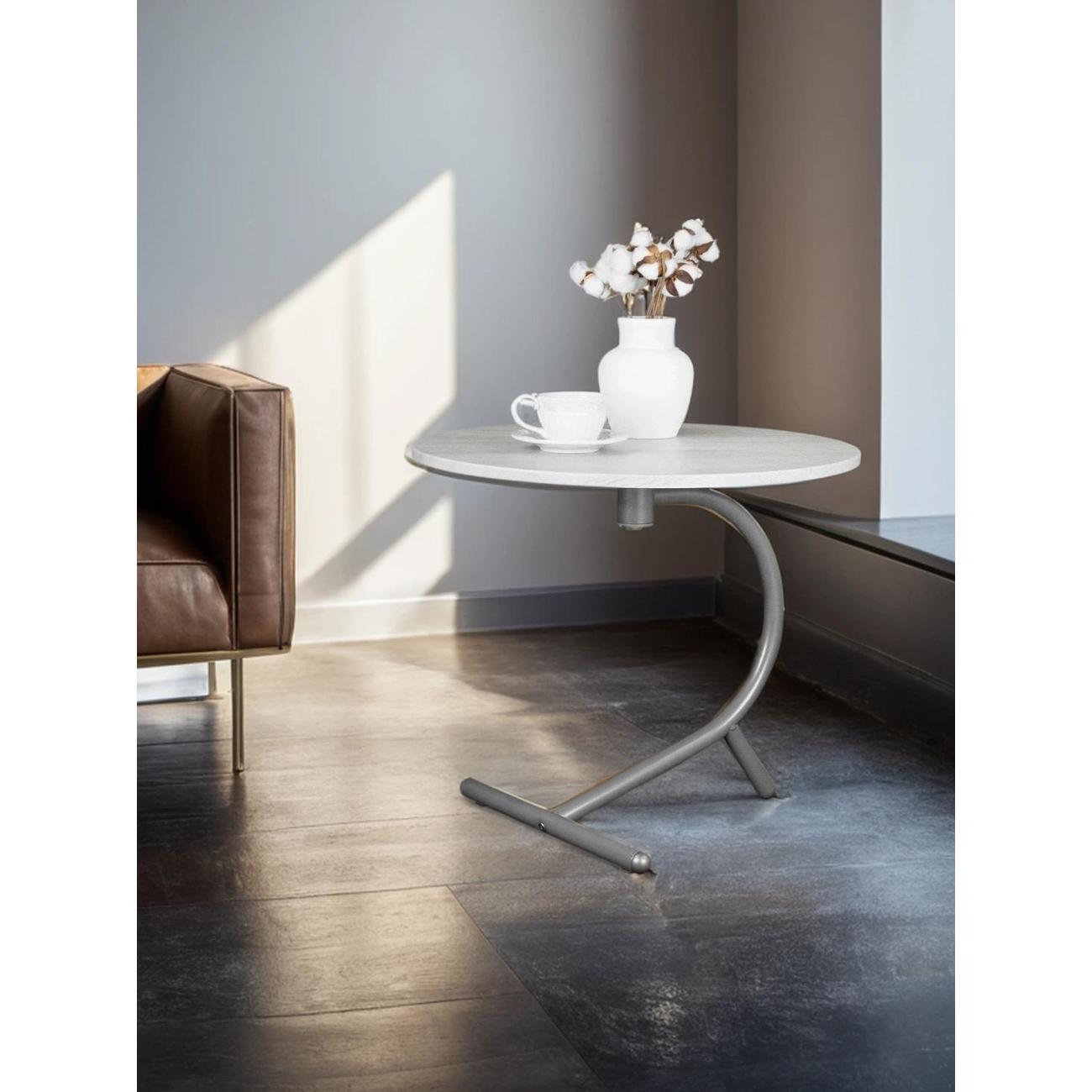 Стол журнальный Мебелик Дуэт 14 серый